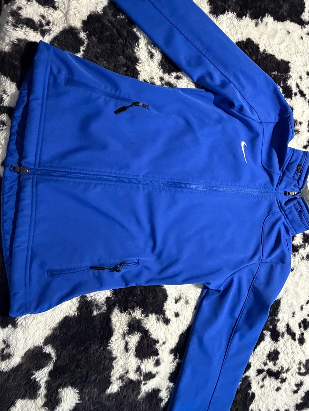 Nike Bright Blue Zippered Performance Jacket